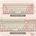 "Meow-gical Comfort" – Adorable Cat Themed Mechanical Keyboard | 68/100 Keys