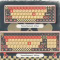 "Checkered Kingdom" Royal Mechanical Keyboard | Gothic Wonderland Aesthetic
